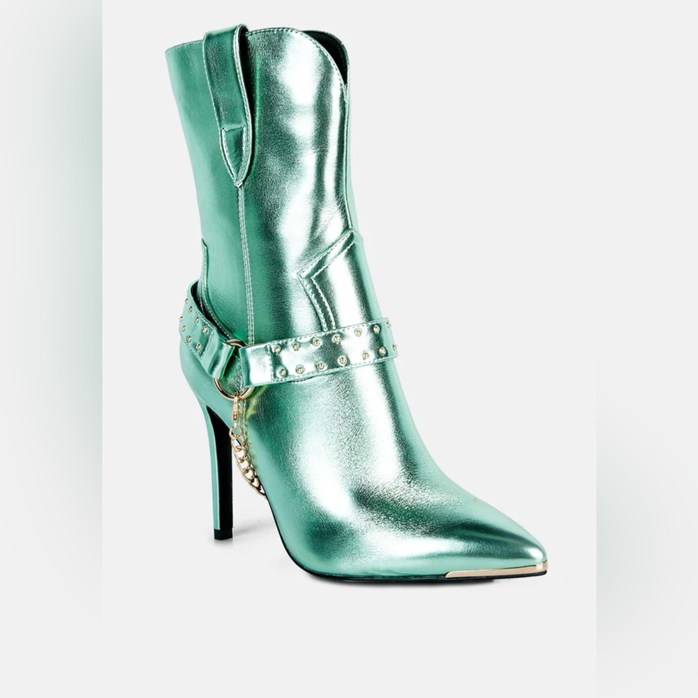 Showstopper boots sz 7. Mint green. London Rag. New never worn